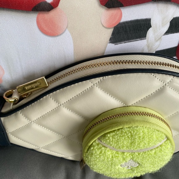 KATE SPADE Grand Slam 3D Tennis Raquet Small Crossbody / NWT / Limited Edition - Picture 4 of 11